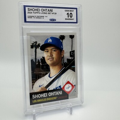 大谷翔平 2024 TOPPS BIG LEAGUE GEM MINT 10 2024 Topps Shohei Ohtani LA Dodgers MVP Baseball Card PSA 10 Gem