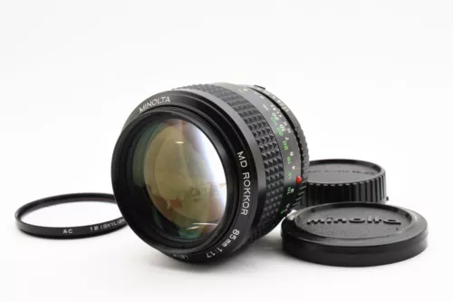 [Near MINT w/Cap] Minolta MD Rokkor 85mm f/1.7 MF Prime Lens From JAPAN