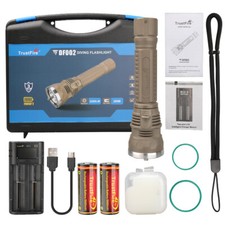 Trustfire 3200Lumen Stepless Dimming Rechargeable Diving Light Scuba Flashlight