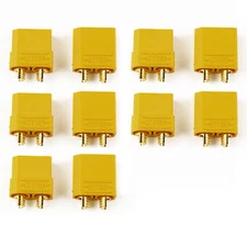 10 pieces AMASS XT90 Male Bullet Connector Connectors RC LIPO Battery ESC 4.5mm