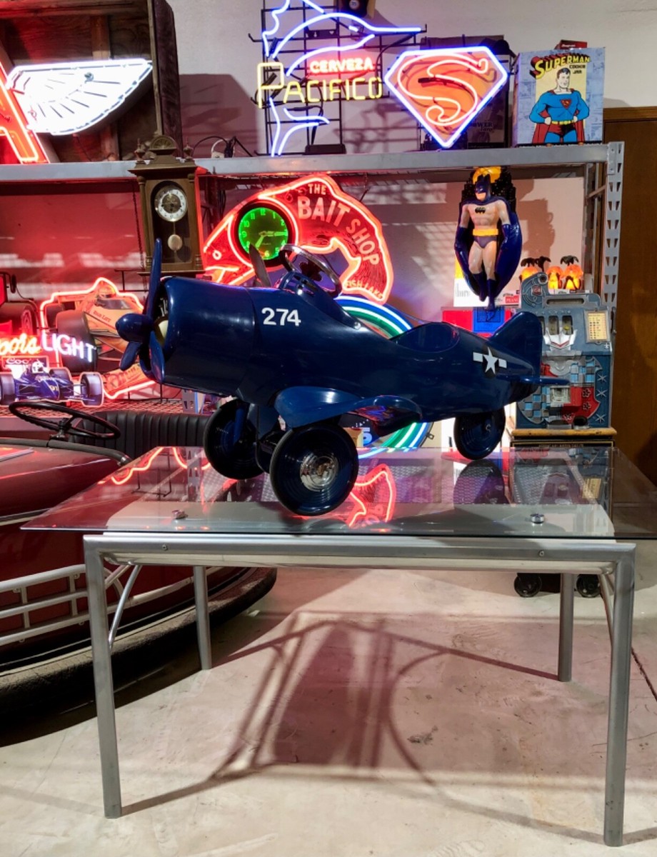 F4U CORSAIR PEDAL AIRPLANE AVIATION WING TABLE WWI WW2