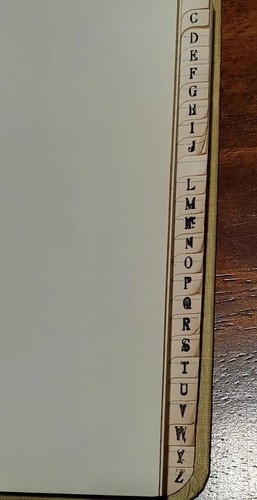 Boorum & Pease Address Memo Book No 6559 1/2 Hardcover Empty Useable Vintage - Picture 4 of 7