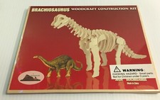 3D Wooden Puzzle Brachiosaurus Woodcraft Construction Kit Dinosaur Free Ship