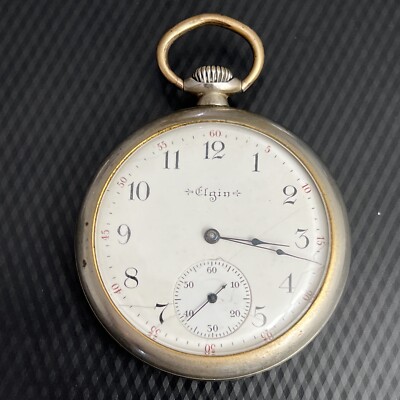 Antique Elgin grade 211 pocket watch 7j runs