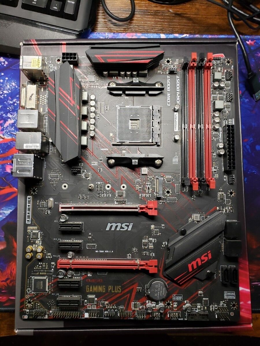 MSI B450 Gaming Plus Max AMD B450 AM4 ATX Motherboard