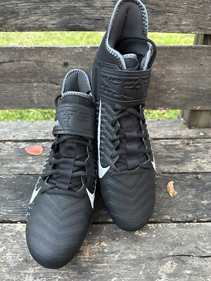 Nike Alpha Menace Pro 2 Mid Top 3/4 Football Cleats Black AQ3209