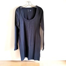 ASOS Design Ribbed Long Sleeve Mini Dress Crew Neck- US 8