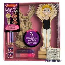 Melissa Doug Decorate Your Own Ballerina Fashions Wooden Magnetic Age 4
