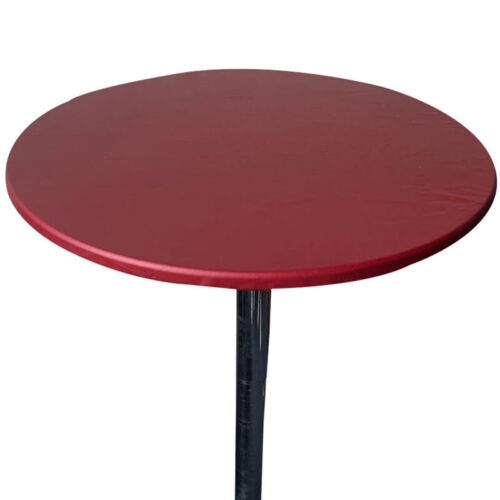 60-130cm Round Vinyl Fitted Tablecloth Elastic Edge Table Cover Home Party Decor - Picture 37 of 57