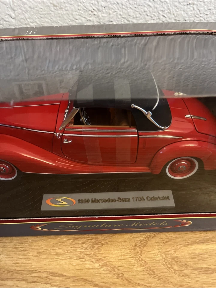 1950 Mercedes-Benz 170S Cabriolet 1:18 Scale Signature Model 2009 UNOPENED  - Image 2 of 4