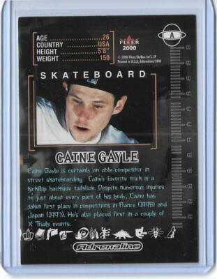 2000 FLEER ADRENALINE CAINE GAYLE AUTOGRAPH AUTO CARD
