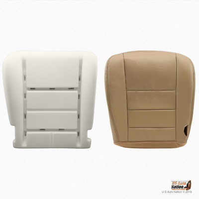 2002 203 2004 2005 Ford Excursion Driver Bottom Tan Leather Cover & Foam Cushion