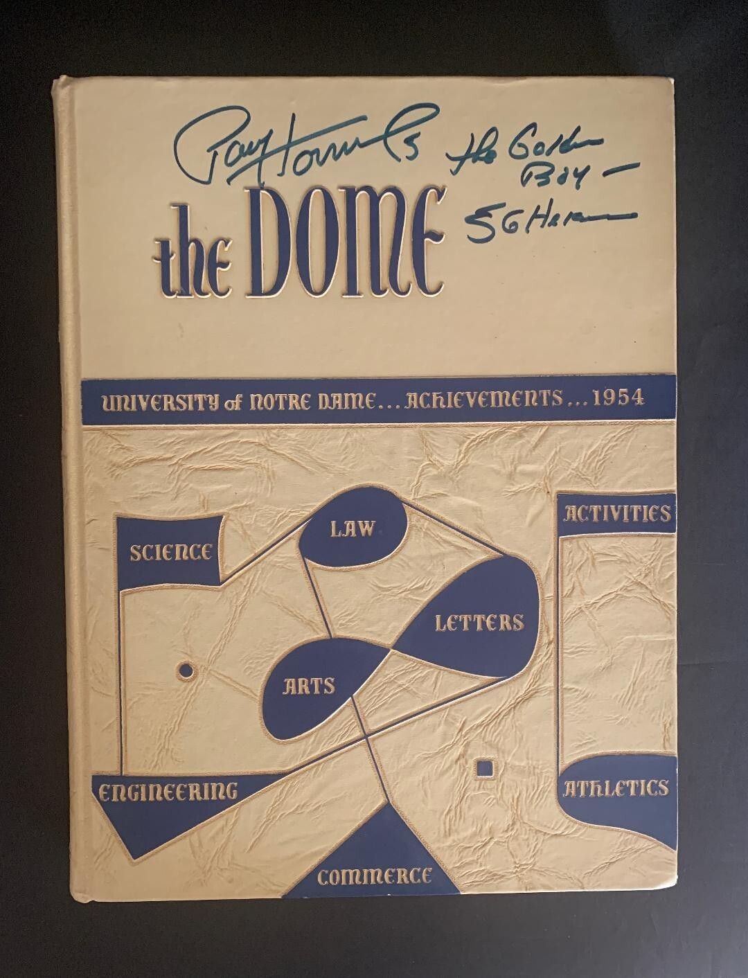 Paul Hornung Signed 1954 Notre Dame "The Dome" Yearbook - Clean - JSA Certified 