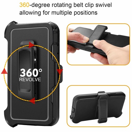 For Apple iPhone 11 Pro Max Case Cover Shockproof Series Fits Defender Belt Clip - Picture 7 of 17