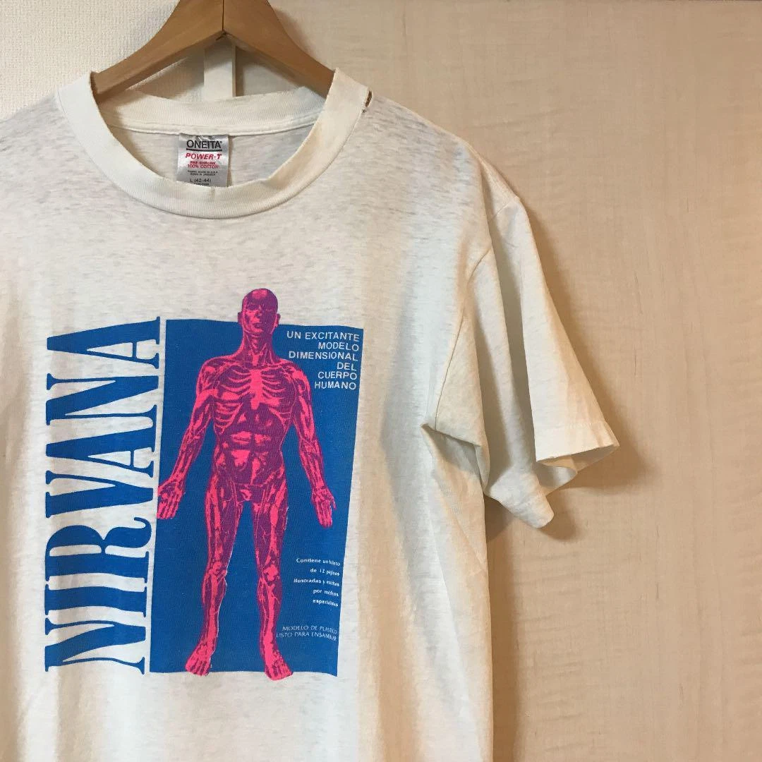 NIRVANA SLIVER 90 's Special Vintage Band T-shirt ONEITA POWER-T