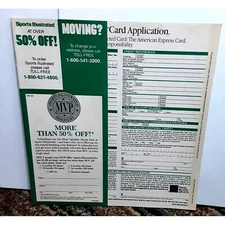 1986 American Express Application Original Print ad 80s