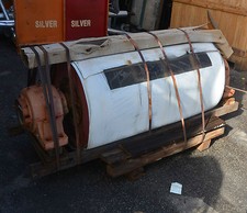 Belt conveyor pulley 650mm x 1200mm  rubber lagged covered roller and bearings