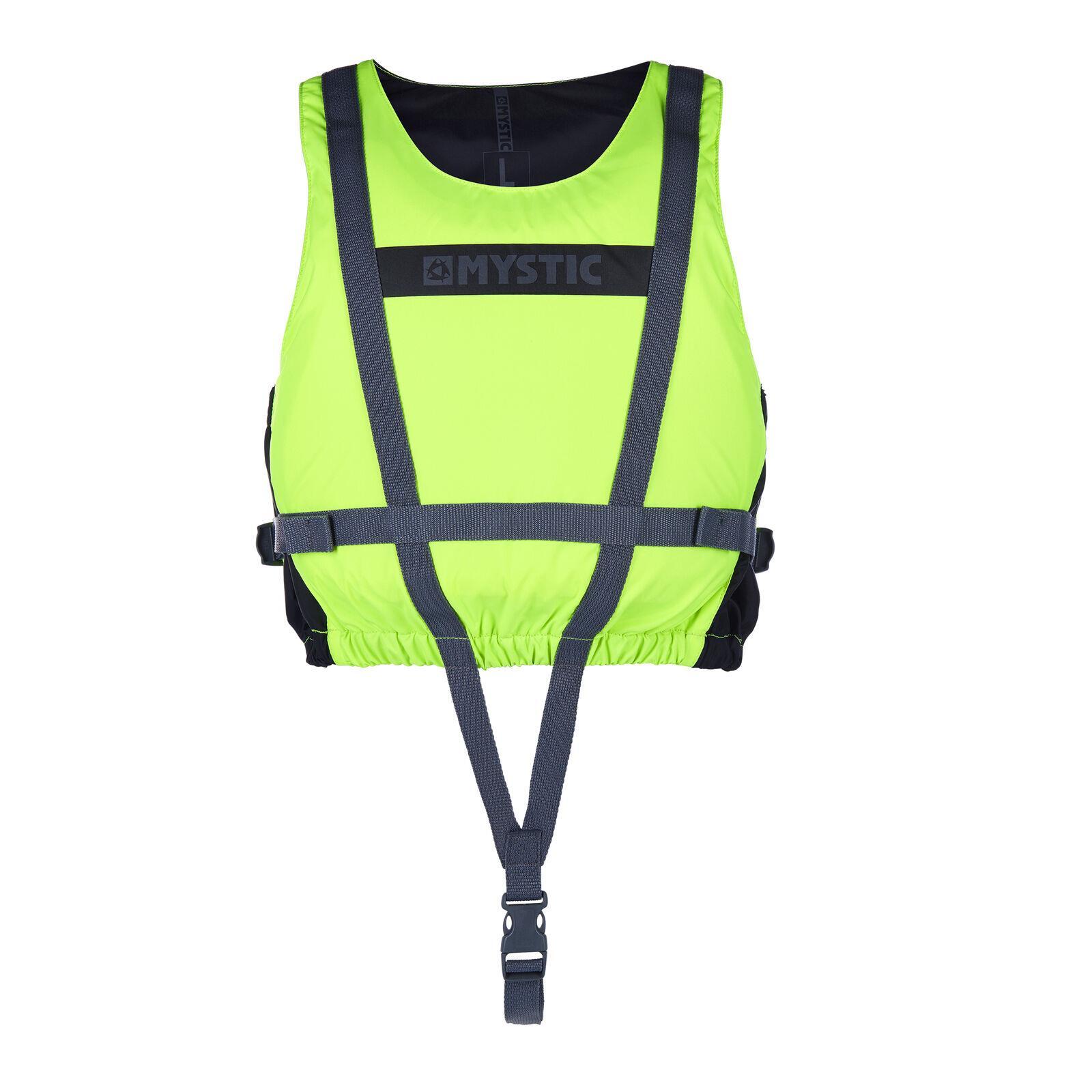 Mystic Brand Water Sports Floatation Vest Buyancy Aid Zipfree Hi-Vis Sz Small
