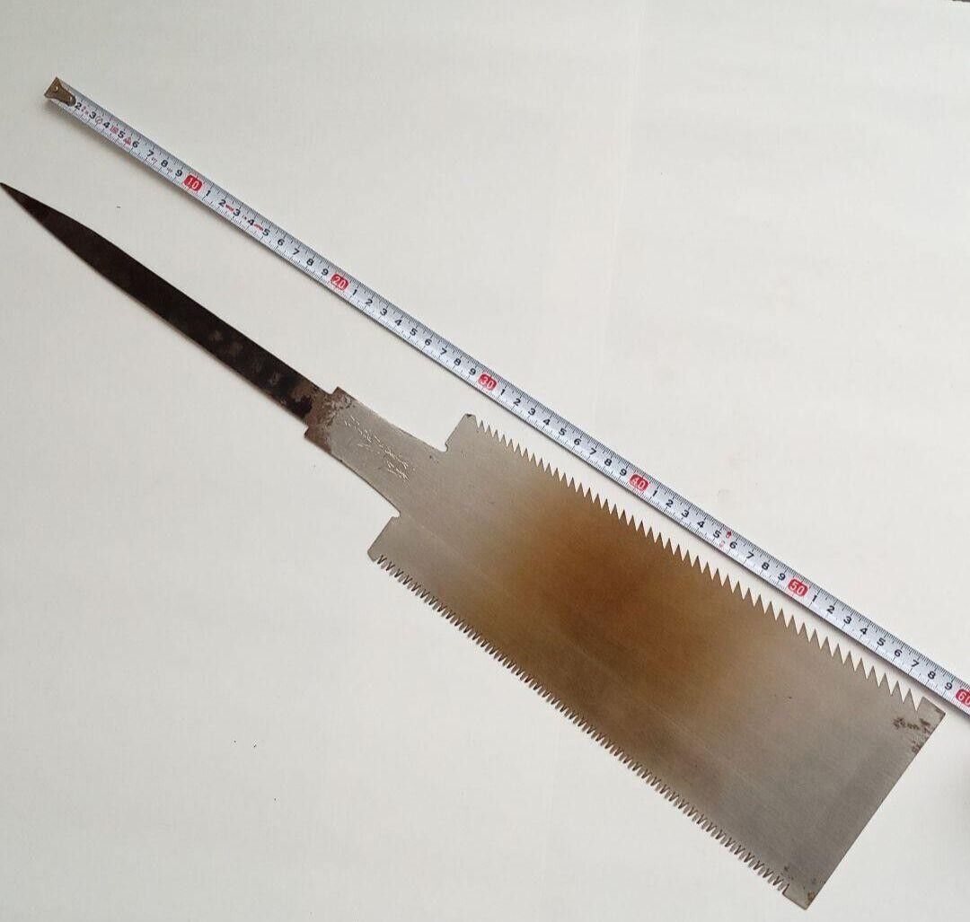 Vintage Japanese Hand saw Made by Nakaya Carpentry tool Double edged