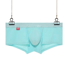 Men's Brief Shorts Breathable Sexy Underwear Boxer Briefs Inner Pouch Panties