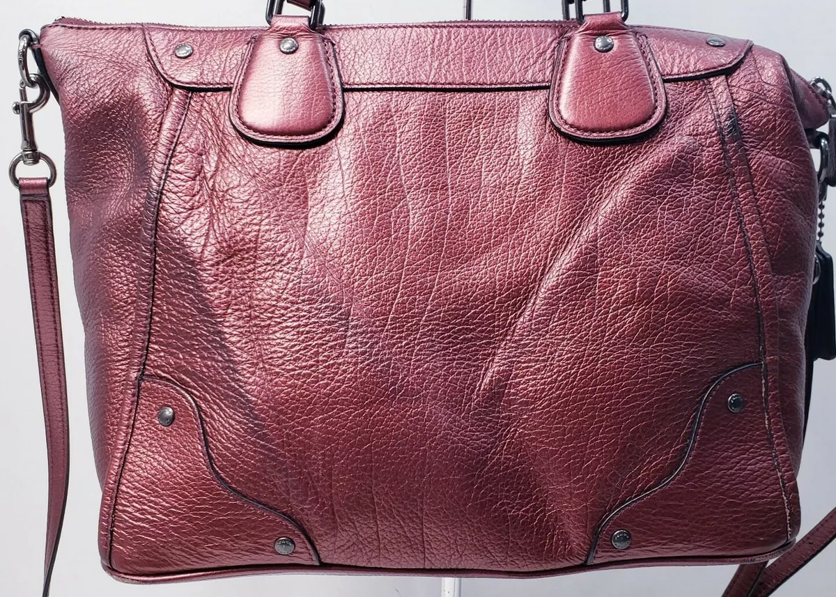 Coach womens grain leather mickie satchel sale