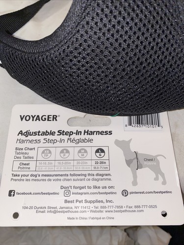3M Scotchlite Voyager verstellbares Step-in-Geschirr schwarz reflektierendes Netz Gr. Large - Bild 2 von 3