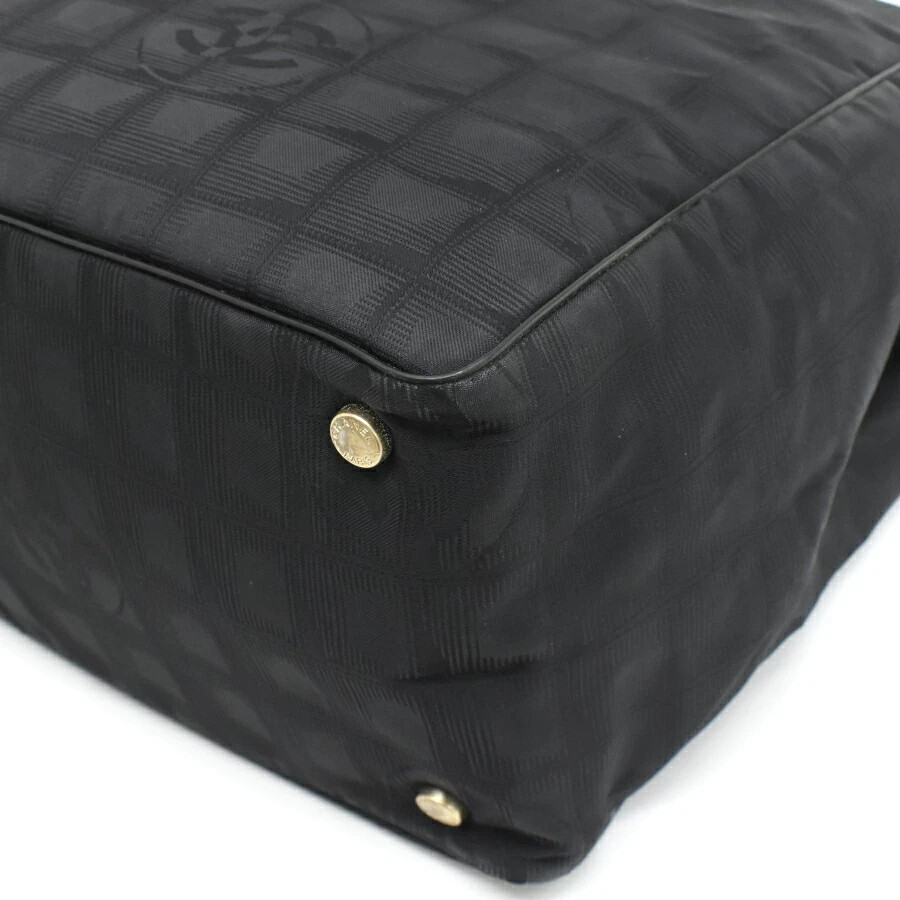 CHANEL New Travel Line Nylon Tote Bag Black Women | eBay