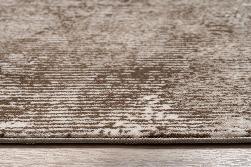 Non Slip Carpet Runner Rug, Machine Washable, PVC Rubber Backing, Brown & Beige - Picture 4 of 7