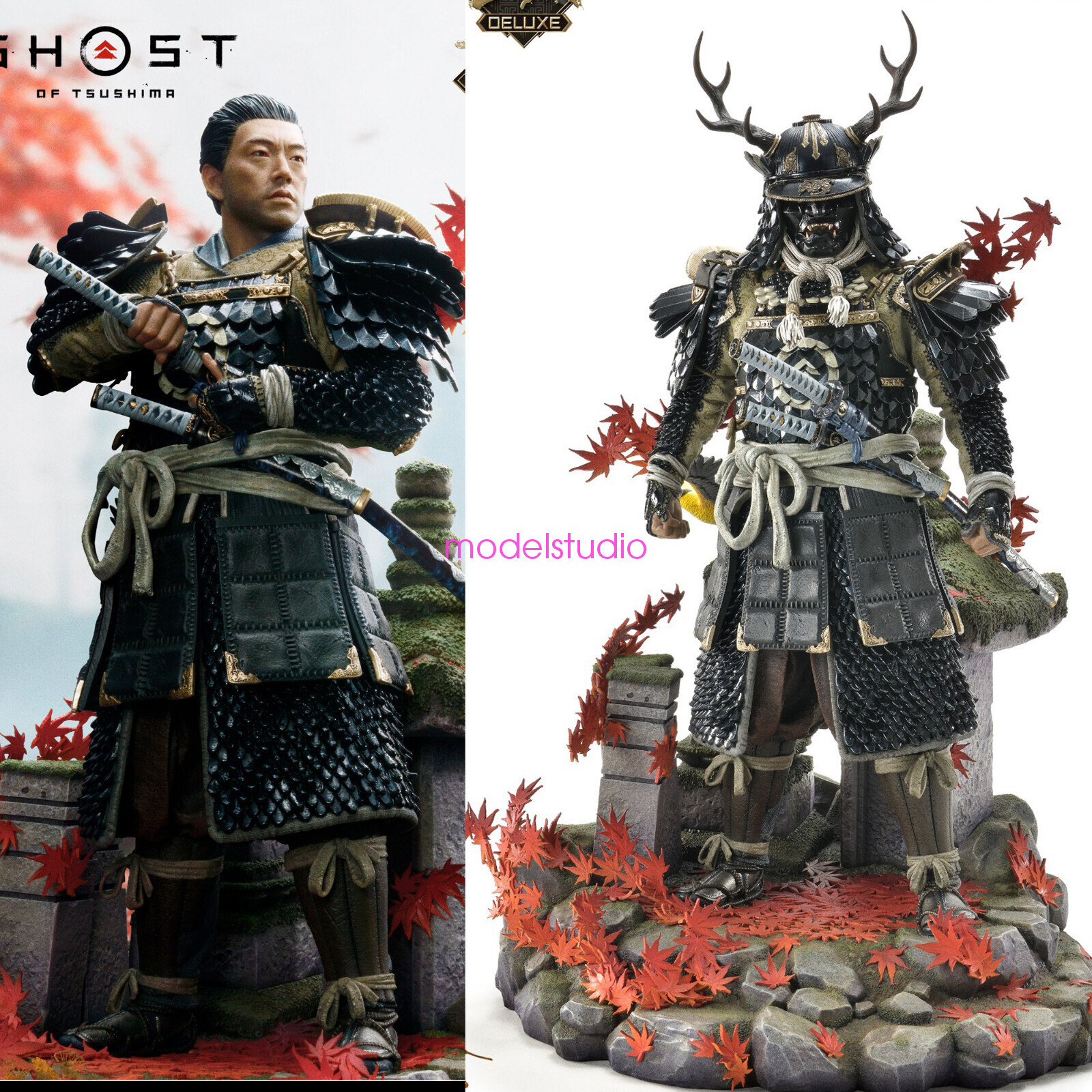 P1S Ghost of Tsushima Jin Sakai 1/4 Resin Painted Model Collectible Model Statue