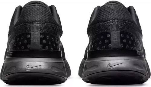 Nike React Infinity Run Flyknit 3 Running Shoes Black Mens Size 7.5 DH5392-005 - Picture 5 of 5