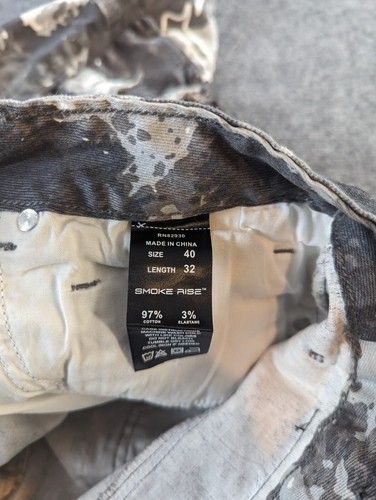 Smoke Rise Cargo Pants Mens 40/32 Steel Camo Slim Tapered NWT - Picture 6 of 16