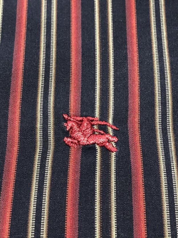 Burberry London Men's XL Button Down Dress Shirt Red Blue Burberry London Men's XL Button Down Dress Shirt Red Blue