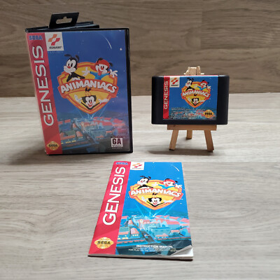Animaniacs (Sega Genesis, 1994) Complete w/ Manual & Tested