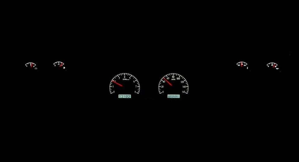 Dakota Digital 73-77 Chevy Chevelle con medidores redondos sistema analógico VHX-73C-CVL-S-W Foto 3 de 4