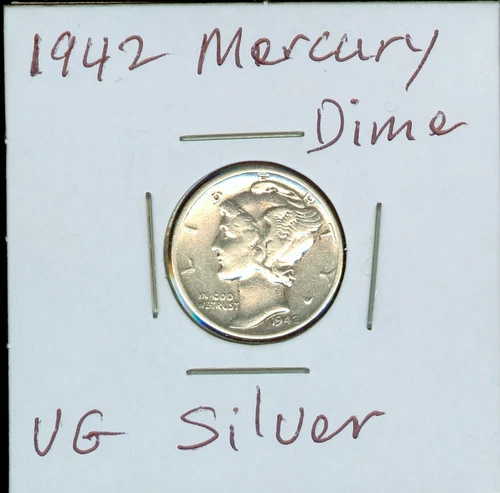 1942 Mercury Dime VG