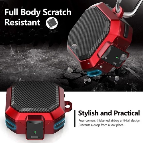 Funda con llavero a prueba de golpes para Samsung Galaxy Buds 2 Pro / Buds Live / Pro - Imagen 2 de 17
