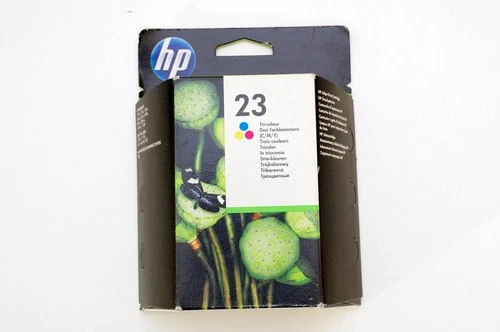 original HP 23 C1823DE ink cartridge tri color - expired November 2011
