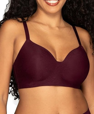 New Vanity Fair Lingerie Full Coverage Effortless Wire Free Plum Bra Size 2XL