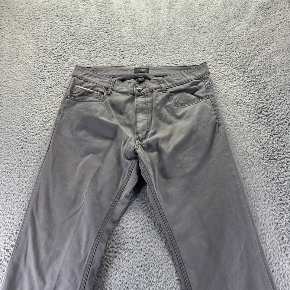 Adam Levine The Patriot Jeans Mens 34x32 Gray Cotton Denim Straight Leg Workwear - Image 2 of 4