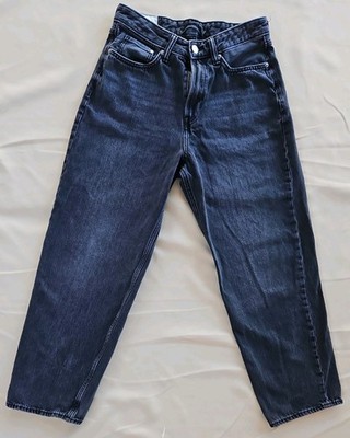 H & M Denim Loose Ample Fit Jeans 29/32 In Black