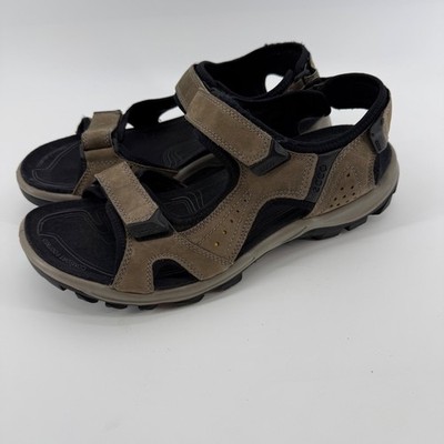 ECCO Offroad Yucatan Beige Hiking Walking Sandals Mens EU 46 US 12 Gorpcore