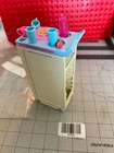 Barbie Doll Jumbo Jet  Serving Cart w accessories  vtg 90s. 30005