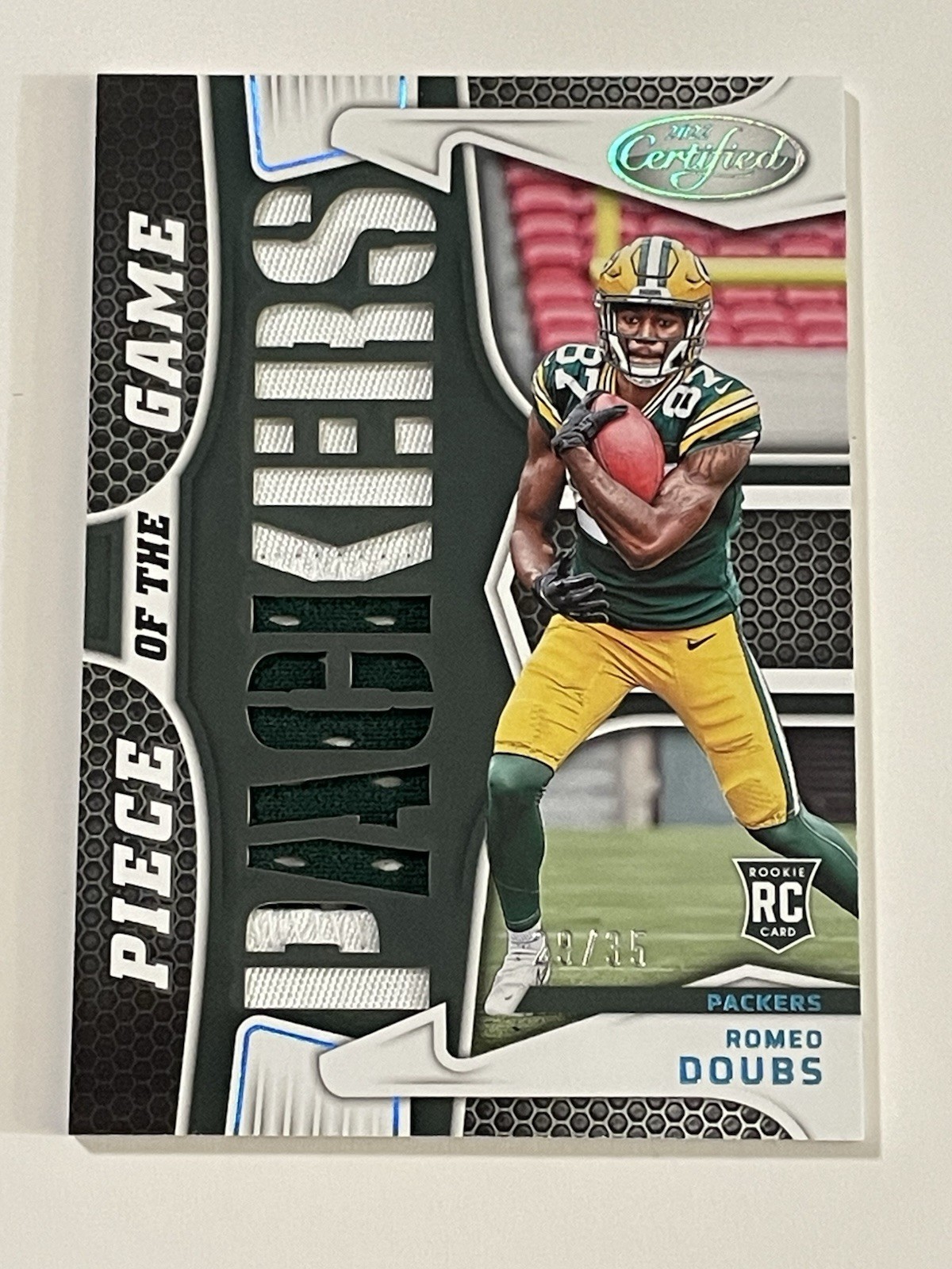 Romeo Doubs Panini Certified Piece of the Game Relics #PGRD Base