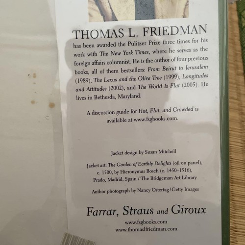 Thomas L Friedman Hot Flat and Crowded 2008 englisches Buch guter Zustand - Bild 14 von 15