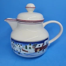 Villeroy And Boch Naif Christmas Teapot With Lid VGC