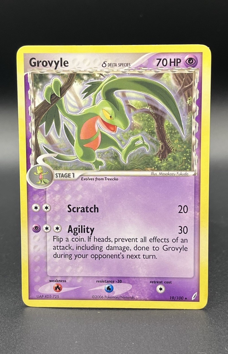 Grovyle 19/100 EX Crystal Guardians Delta Species Pokemon TCG LP