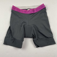 Louis Garneau Cycling Padded Liner Short Women s S Black Purple Poly Stretch