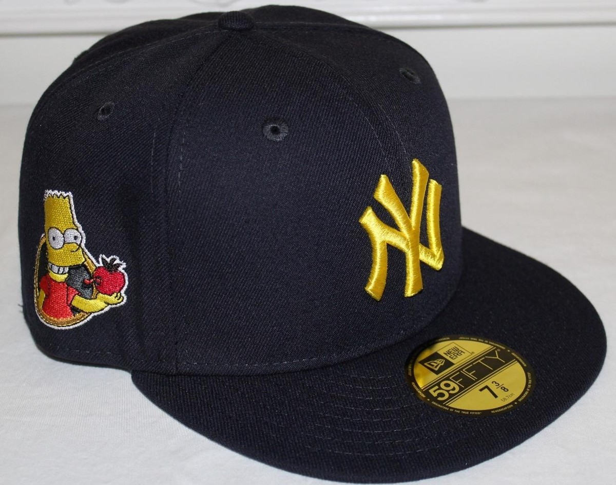 New York Yankees NEW ERA 59FIFTY Fitted Hat 7 3/8 THE SIMPSONS