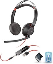 Plantronics Blackwire 5220 Binaural Headset Poly Tested