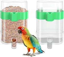 Bird Water Dispenser Bird Cage Feeder Parakeet Cage Accessories 2 Pcs